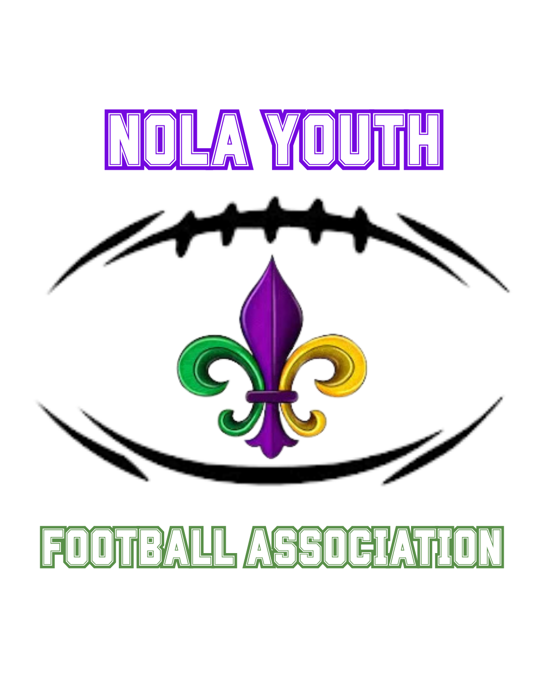 Nola Youth Football Association School Logo